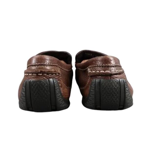Bass Shoes Mens 11 Slip On Driving Loafers Brown Leather Classic Cristo Comfort main image 4